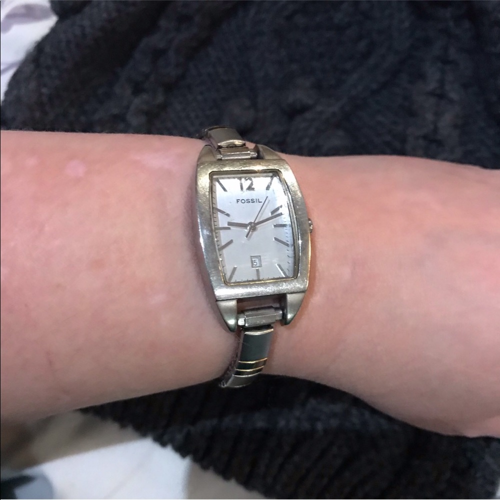 Fossil Watch With Speidel Stretch Band